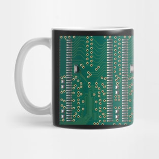 Memory chip circuit board detail Mug